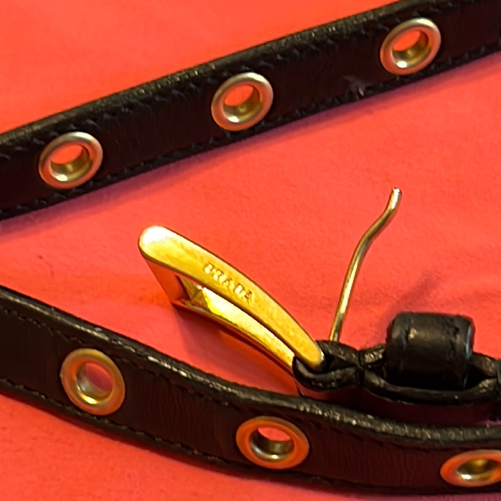 Prada Black size28/70 unisex belt